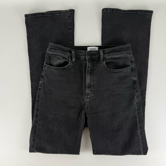 pistola Denim - Pistola Dana High Rise Bootcut Jeans in Faded Black - Size 28
